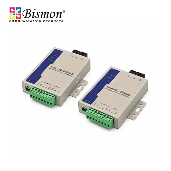 RS232/485/422 to Single-Fiber (BiDi) Fiber Converter SC, SM 20km(Pair)